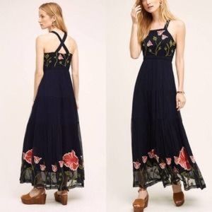 Anthropologie Floreat Tulipan Floral Maxi Dress | Size 2 | NWT